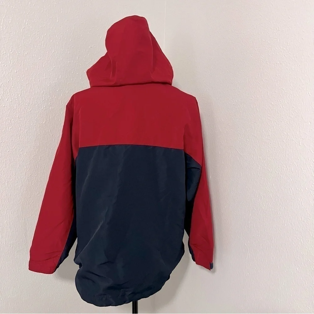 Old Navy Vintage Boys 1/4 Zip Pullover Rain Jacket Windbreaker XL (Men Small)EUC